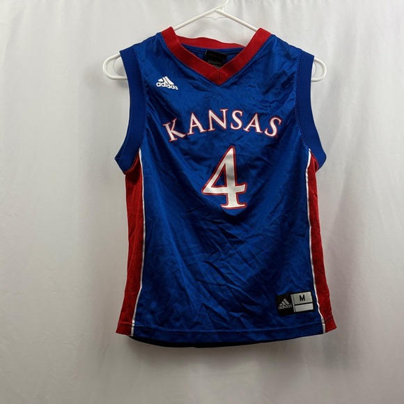 adidas Other - KU Jayhawks Adidas Kids Basketball Jersey Size Medium 10-12 #4 Sherron Collins